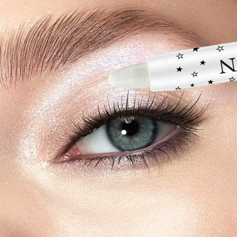 MUGELEEN Eyeshadow Stick Eye Brightener for Inner Corner and Under Eye, Pearl and Matte, Cosmetic Factory Cross-border Eyeshadow Stick Highlighter Stick