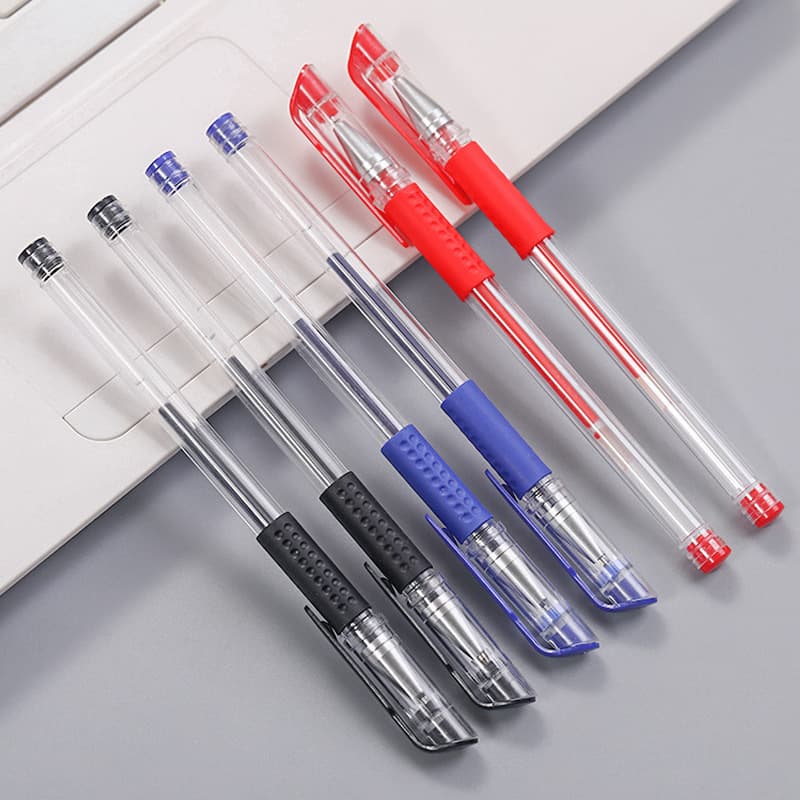 European Standard Gel Pen 0.5mm Needle Tip Ballpoint Pen Carbon Ink Water-based Pen Signature Pen for Office and Exam