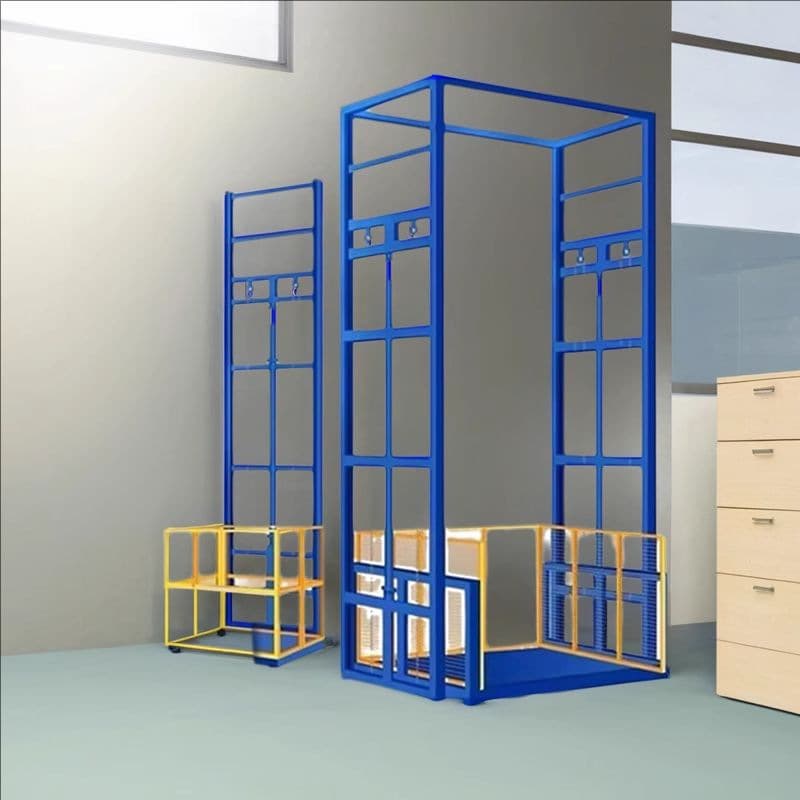 Freight Elevator Simple Factory Elevator Electric Hydraulic Anti-fall Freight Elevator Double Guide Rail Small Household Lifting Platform