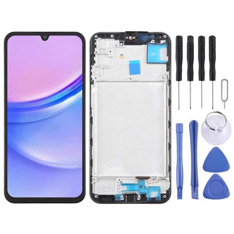 Compatible with Samsung Galaxy A15 4G / A155 LCD Screen Assembly with Frame