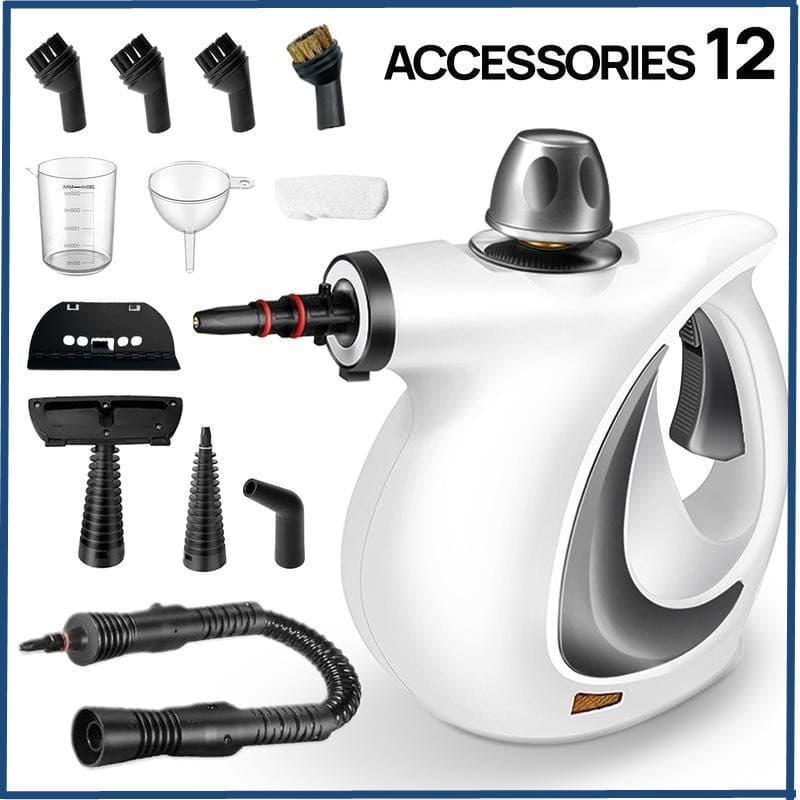 High-Temperature High-Pressure Steam Cleaning Machine for Air Conditioners, Range Hoods, and Household Grease Cleaning, Disinfection Cleaning 12-Piece Set