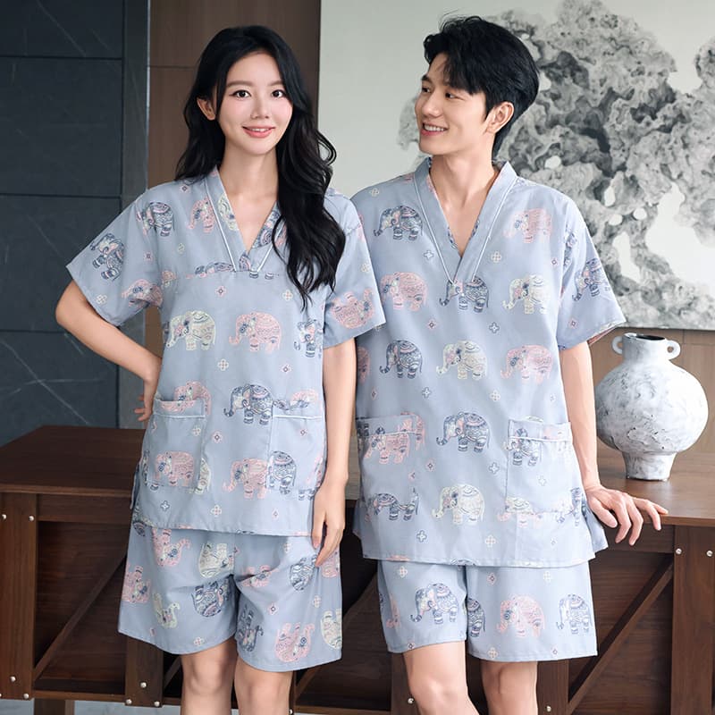 Bamboo Steam Sauna Suit for Women, Soft Cotton Bathrobe, Sauna Set for Men, Plus Size, Wellness Spa Wear, Foot Therapy Home Clothes