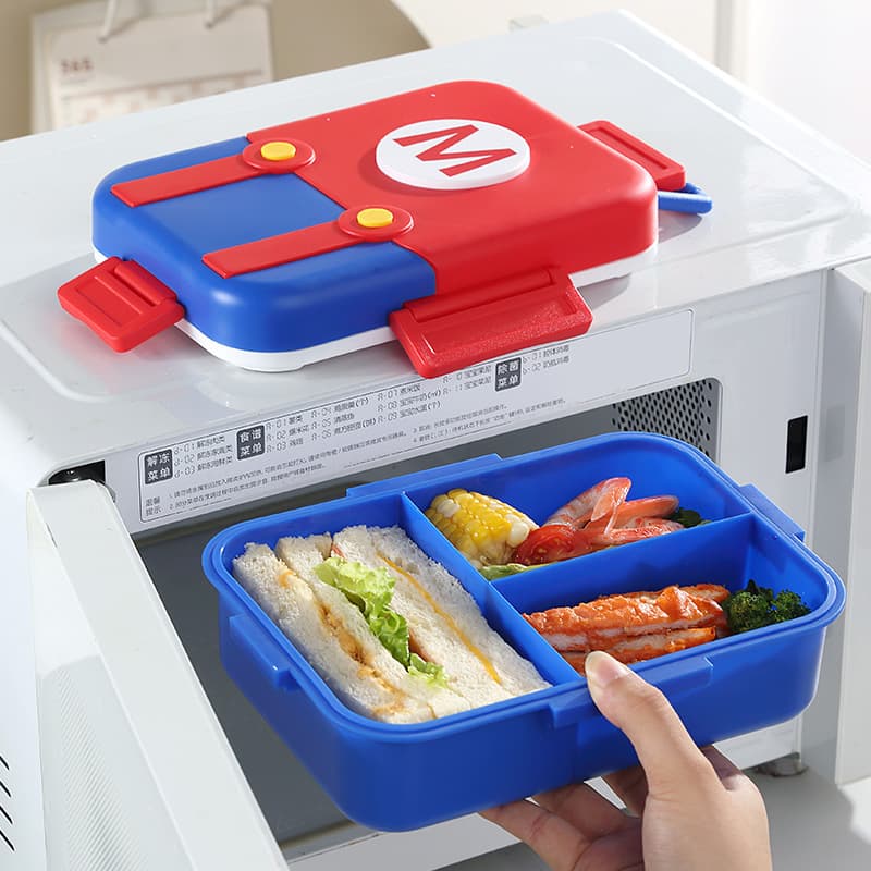 304 Stainless Steel Lunch Box Independent Sealed Compartment Bento Box Kids Anti-Odor Double-Layer Insulated Lunch Box Portable