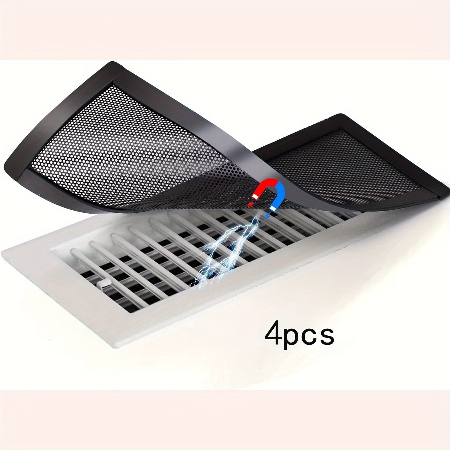 In-stock ventilated magnetic PVC dust screens, removable, cleanable, reusable, full specifications, free samples available.