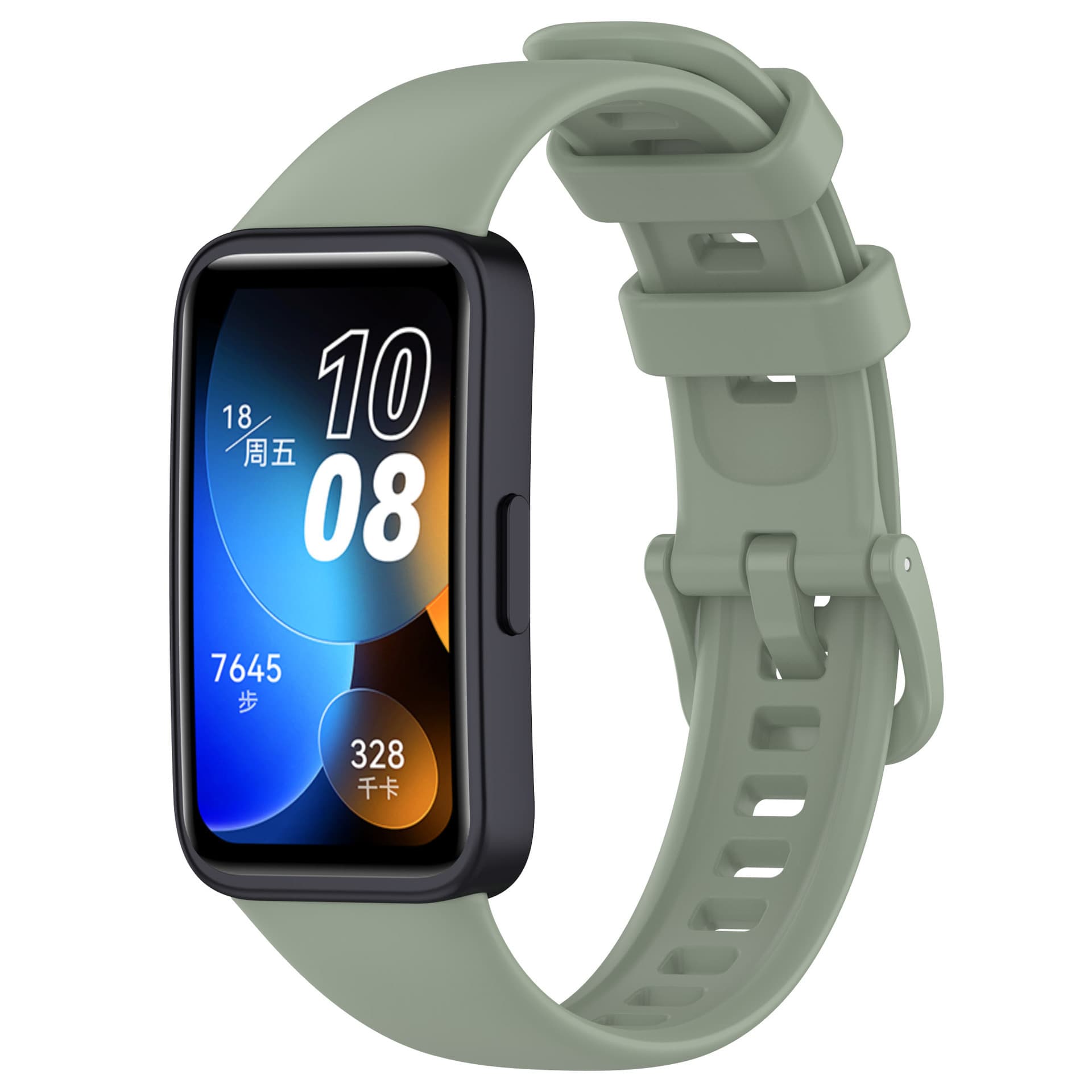Replacement Silicone Watch Band for Huawei Band 8/9/10, Official Style Smart Sports Bracelet Strap