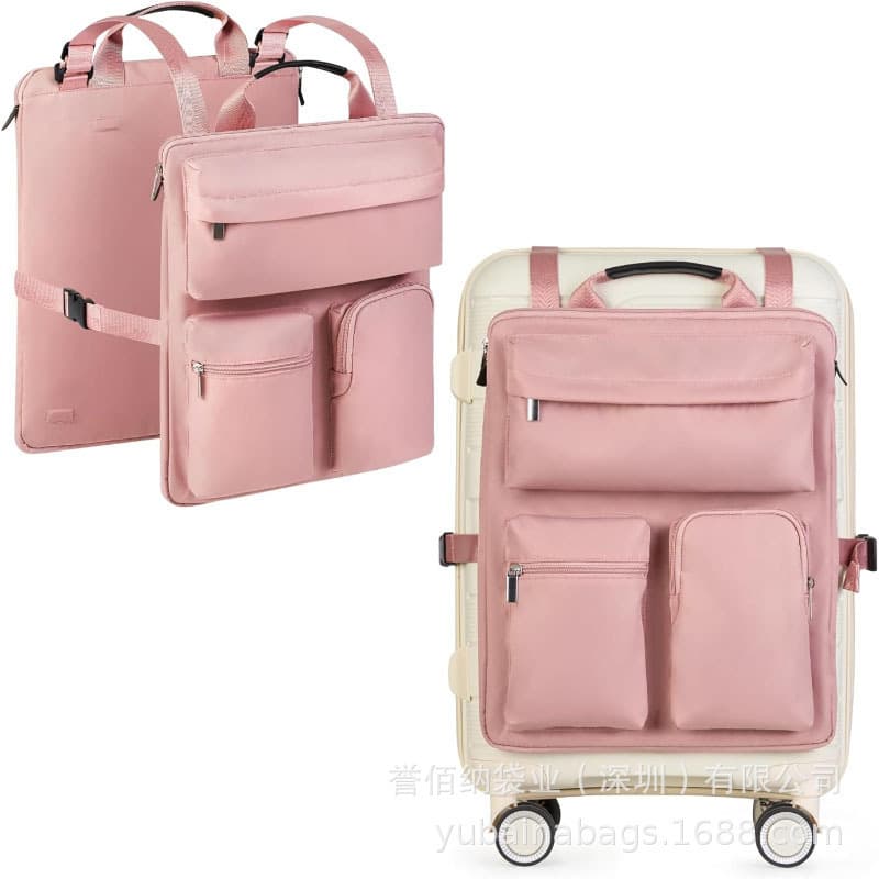 Storage bag carry-on bag suitcase luggage with handle travel accessory bag adjustable shoulder strap sliding luggage bag