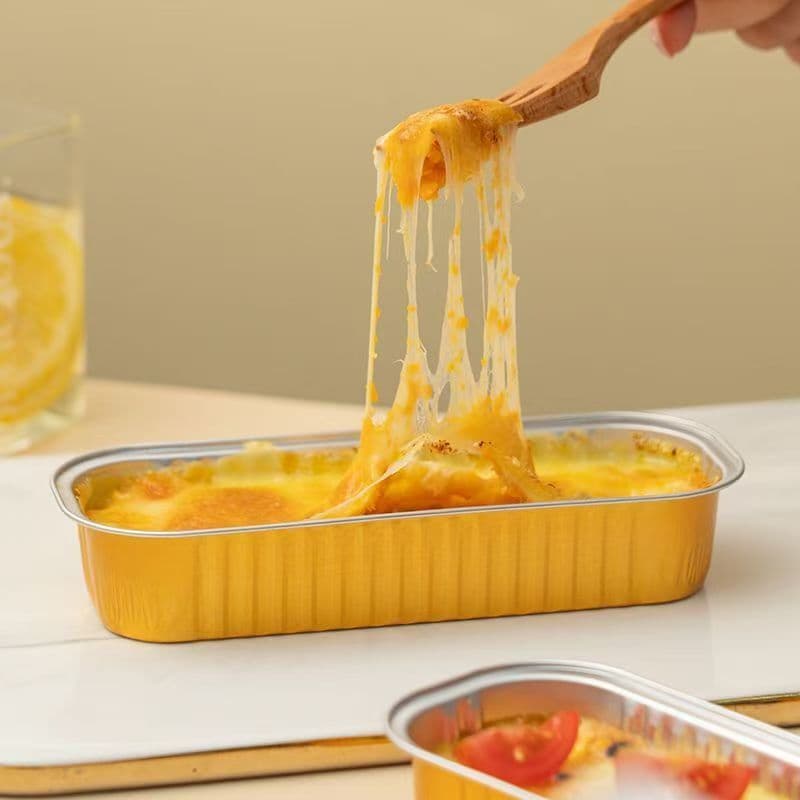Roasted Durian Cheese Corn Baked Sweet Potato Foil Box Air Fryer Baking Commercial Special Packaging Rectangular Aluminum Foil Box