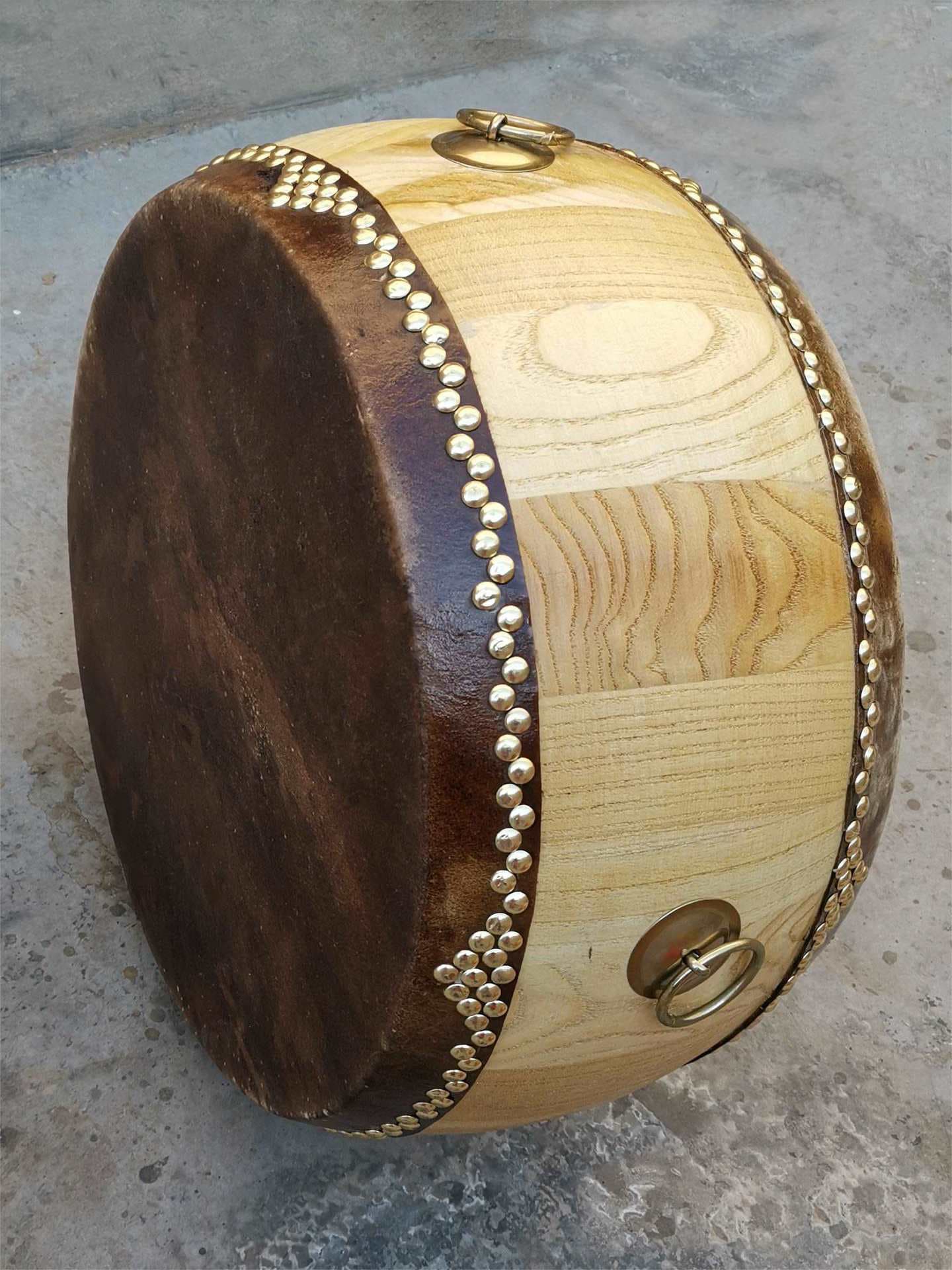 Yellow Cowhide Drum, Toon Wood Snare Drum, Raw Hide Drum, War Drum, Hall Drum, Bass Drum, Temple Drum, Taoist Ritual Drum, Cowhide Drum