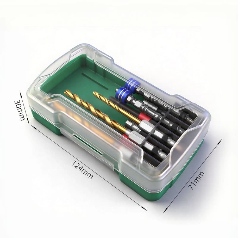10-Piece Multi-Function Bit Set with Strong Magnetic Socket, Hex Shank Twist Drill, High Hardness, Special Set for Electric Drills