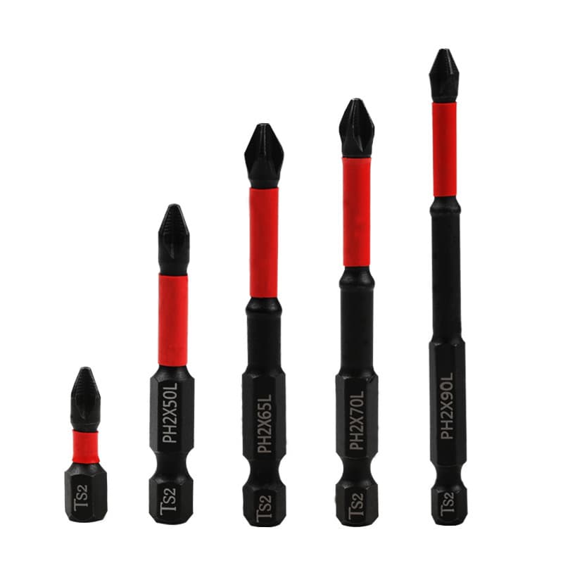 New High Hardness Anti-Slip Strong Magnetic Cross Screwdriver Bit Set S2 Material Electric Screwdriver Hand Drill Impact Driver Bits