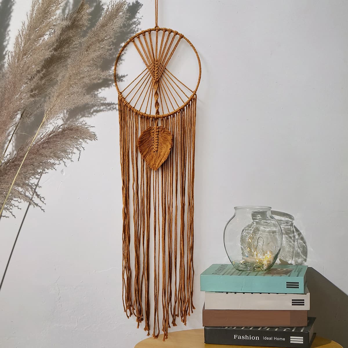 Cross-border Bohemian Dreamcatcher Wall Hanging Living Room Leaf Woven Hanging Decoration Room Hanging Ornament