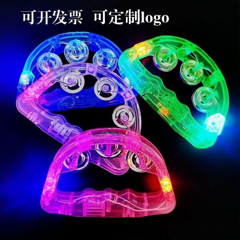 Glow Hand Shaker Rattle Party Event Support Atmosphere Prop KTV Bar Entertainment LED Flash Colorful Shaker Cheer