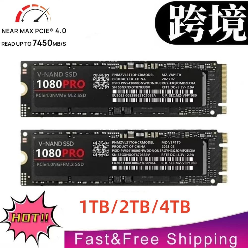 Cross-border NVMe/NGFF990PRO/1080PRO 1TB/2TB/4TB expansion upgrade SSD
