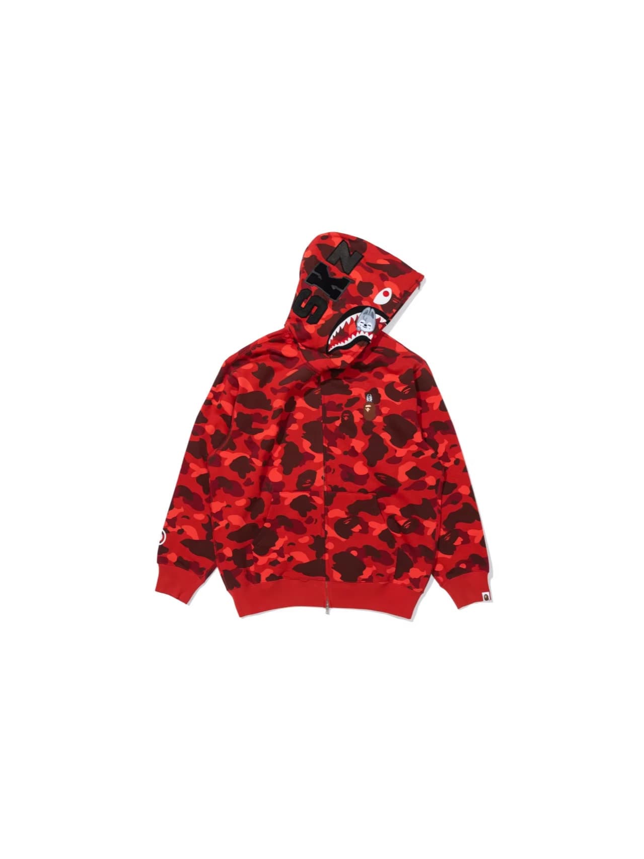 New Arrivals from Trendy Foreign Trade Brands: Bapee Shark 3D Camouflage Hooded Zip-Up Comfortable Unisex Casual Sweatshirt Jacket