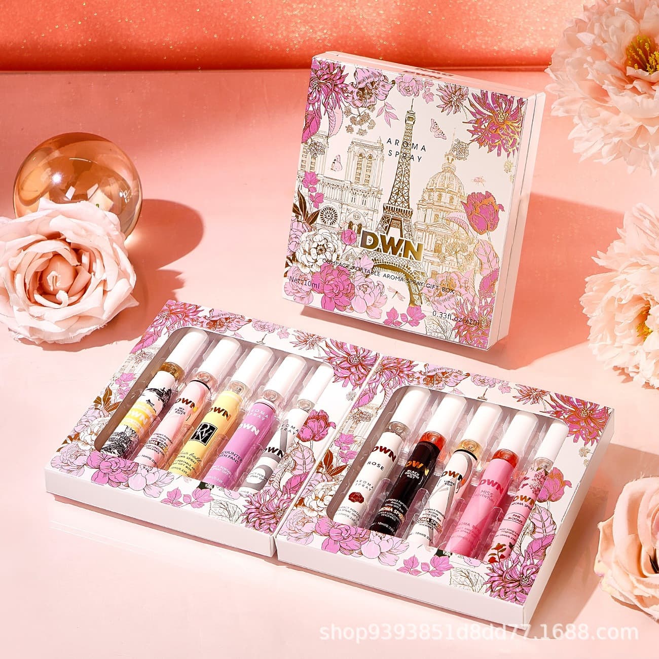 Cross-border Brand Perfume Book Gift Box Set Alcohol-Free Fragrance Spray Fresh Natural Long-Lasting Scent for Women