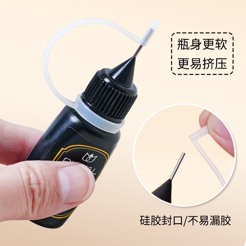 No-wash edge sealing glue, internet-famous soft chubby nail salon use, needle-tip gap filling glue, adhesive for sticking decorations, strong glue, wholesale