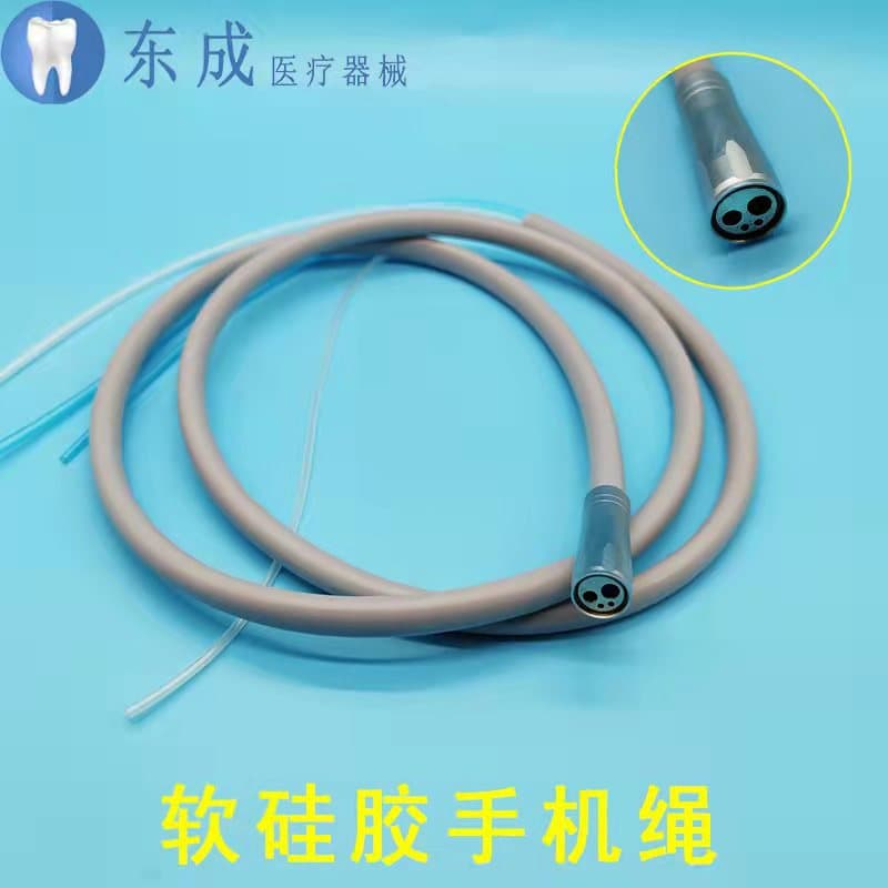Dental Handpiece Silicone Hose Tube Four-Hole with Connector Comprehensive Treatment Unit Accessories Water Air Hose Dental Chair Handpiece Line