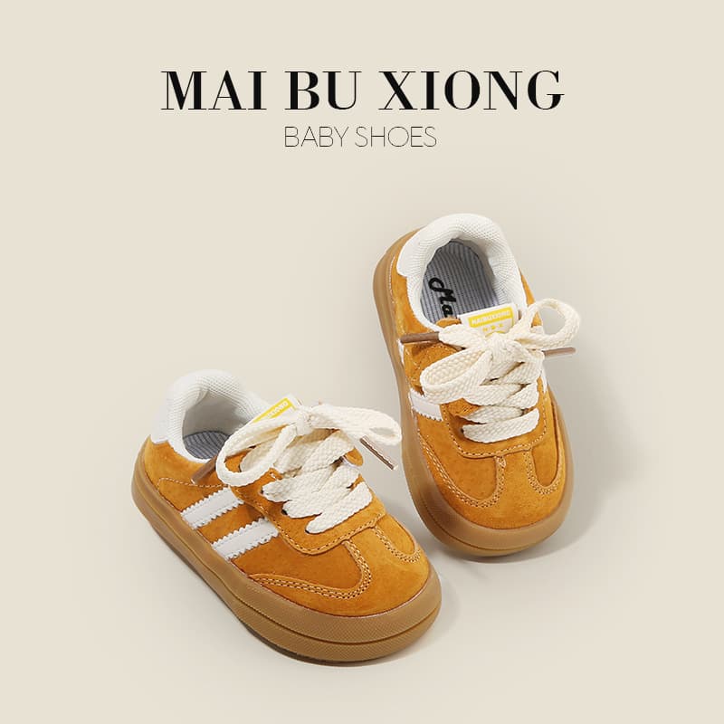 Maibu Bear Baby Shoes Spring and Autumn Newborn Walking Shoes Toddler Boys Skate Shoes Girls Casual Trendy Shoes