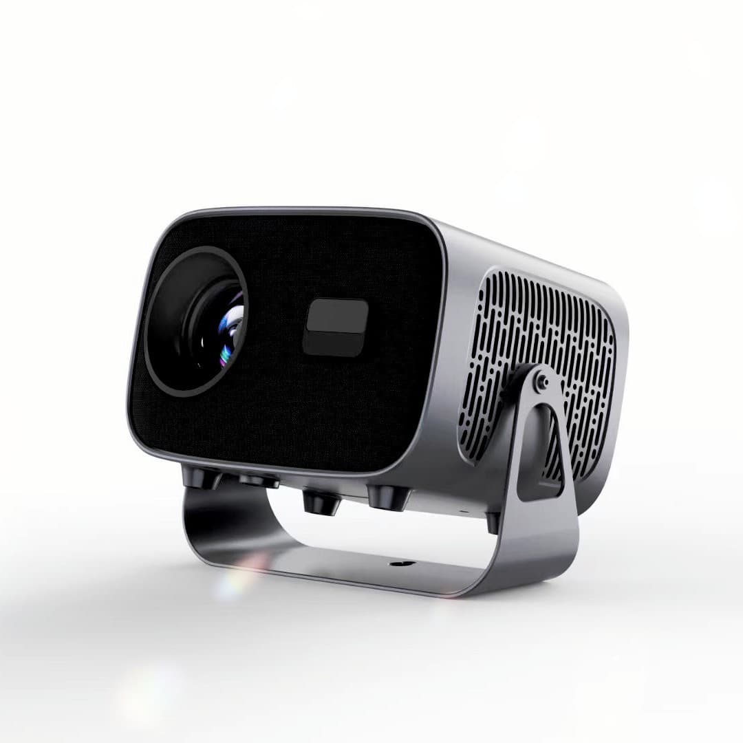 Gimbal Projector with Android System, Portable for Home Use, HD Auto Keystone Correction for White Walls