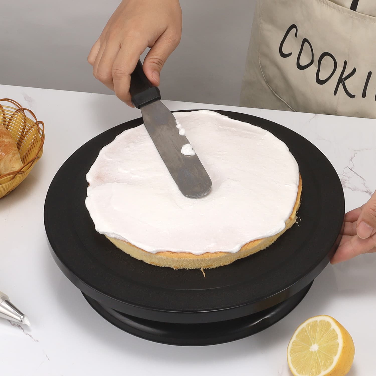 Cake Turntable Icing Rotating Stand Cake Decorating Turntable Home Baking Tool Set