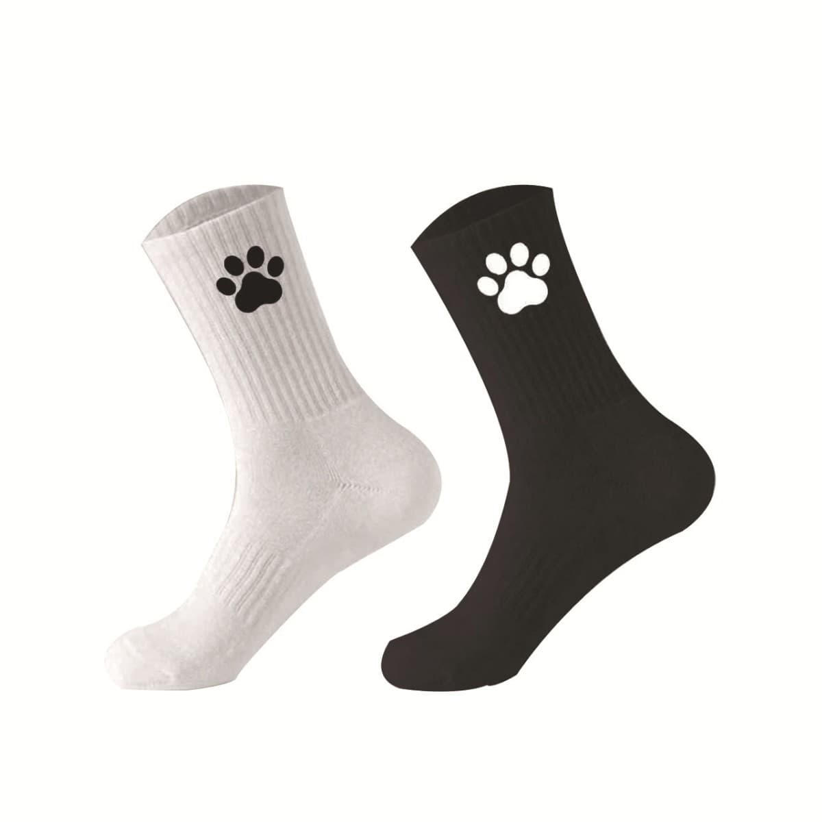 Furry Paw Socks Animal Paw Print Sports Socks for Men and Women Students Dog Paw Socks