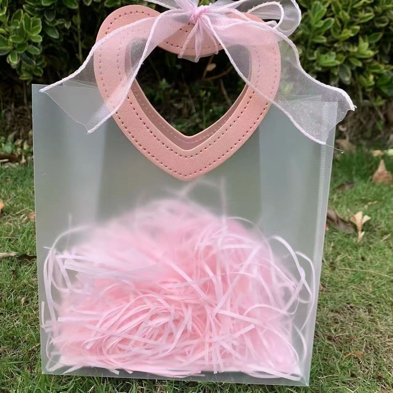 In Stock PP Handle Bag Plastic Packaging Bag Waterproof Wedding Gift Favor Bag Children's Day Valentine's Day Gift Bag Free Shipping