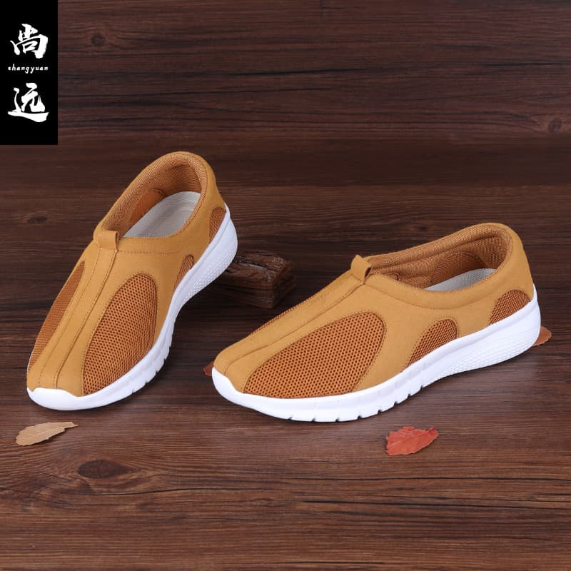 Shangyuan Arhat Shoes Mesh Light Sole Monk Shoes Monk Shoes Zen Meditation Shoes Layman Shoes Chinese Style Men's Shoes Casual Shoes