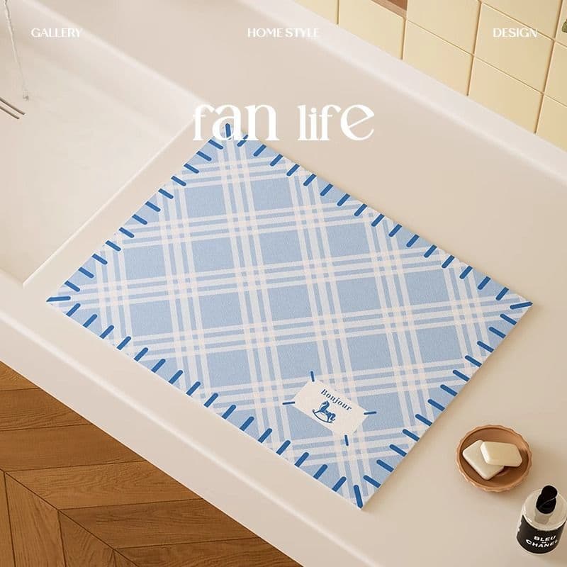 Original Plaid Kitchen Countertop Waterproof Mat, Coffee Machine Mat, Heat-Insulating Bowl and Plate Mat, Anti-Scalding Mat, Leather Placemat