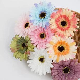 Artificial Wedding Bouquet African Daisy Simulated Everlasting Flowers Romantic Nordic Style Home Hotel Decorative Flowers