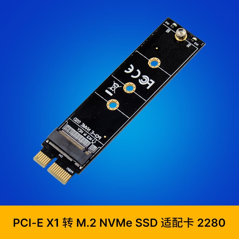 Sunweit St522 Pcie X1 Single Port M.2 M 2280 Nvme Solid State Drive Storage Expansion Card