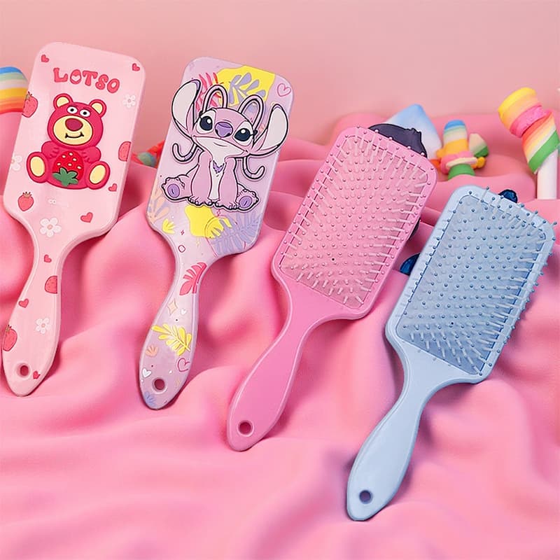 Stitch children's cartoon air cushion comb cute portable comb girl comb baby Minnie air bag massage hair comb