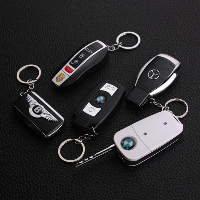 BMW Mercedes Audi Porsche Inflatable Charging Lighter Simulation Model Luxury Car Creative Personalized Cigarette Lighter Gift
