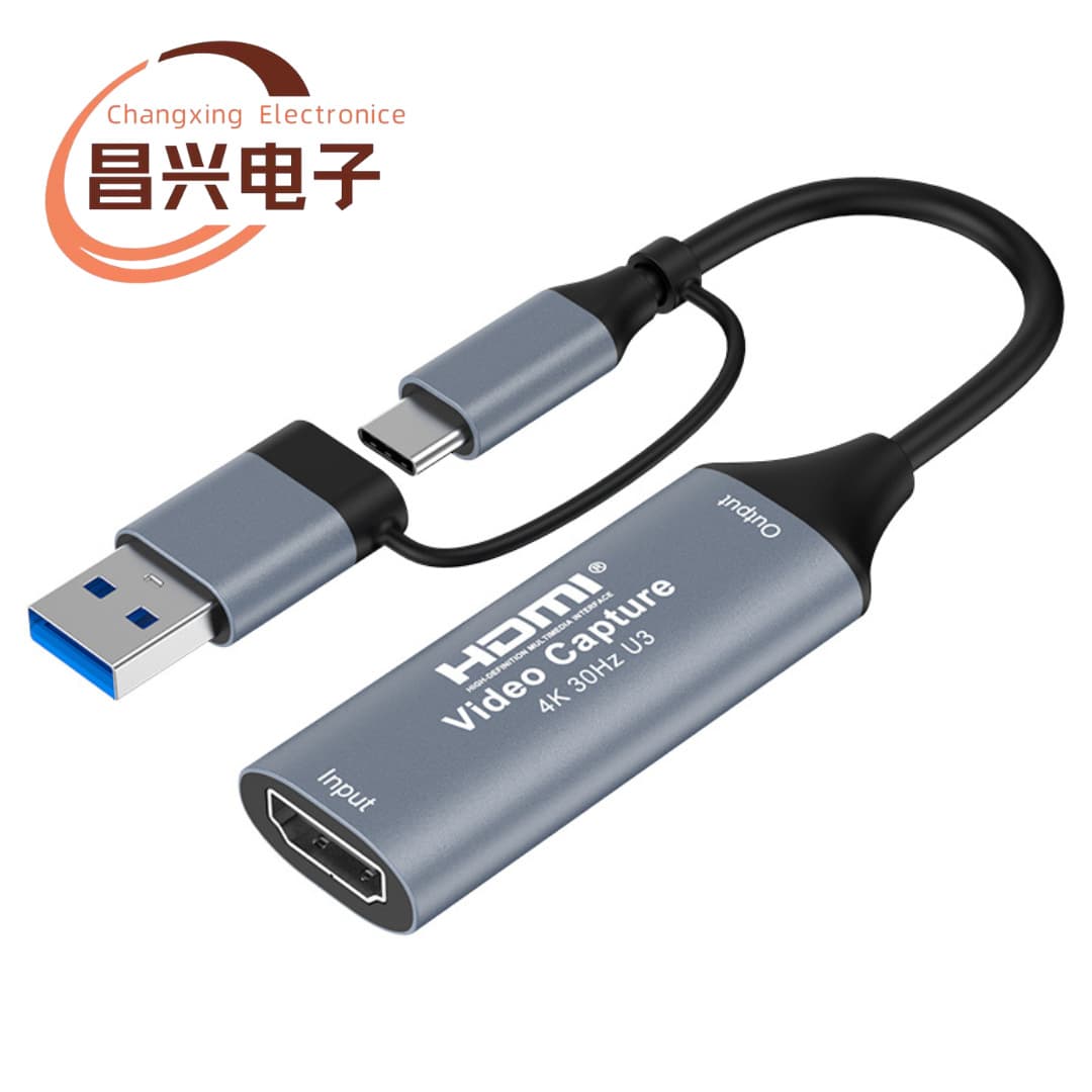 USB-C Capture Card USB C HD Game Live HDMI to USB3.0 Capture Device 4K Video Recording Box