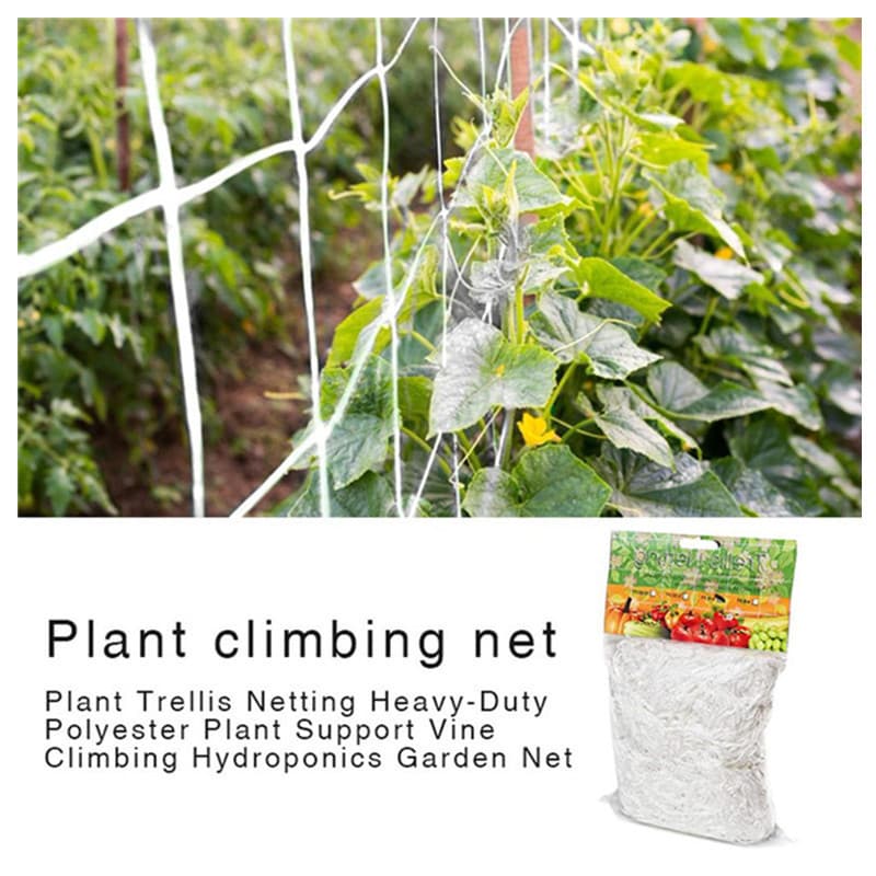 Cross-border plant grid net, heavy-duty polyester plant support vine climbing hydroponic garden net, multi-purpose climbing net