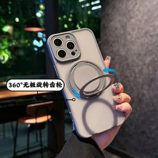 Compatible with iPhone 18 Pro Max Phone Case Frosted Rotating Magnetic Bracket Apple 17 Skin-Friendly Full Coverage Protective Case