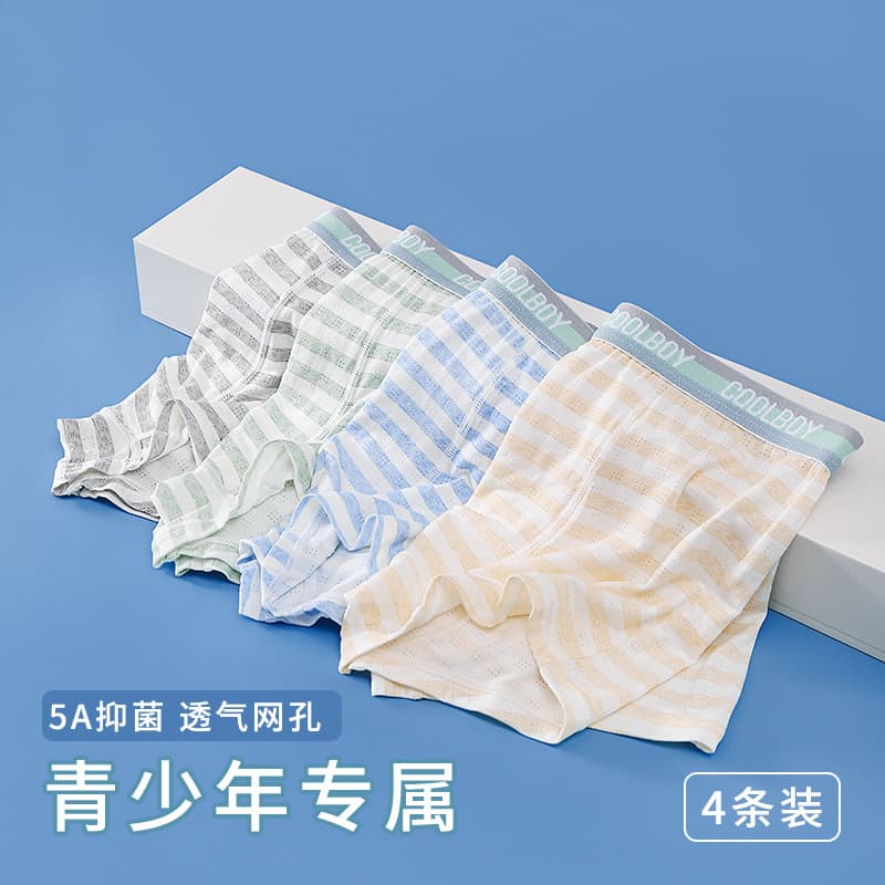 Mesh Boys' Underwear Modal Soft Comfortable Small Medium Large Teenagers Students Boys Boxer Shorts