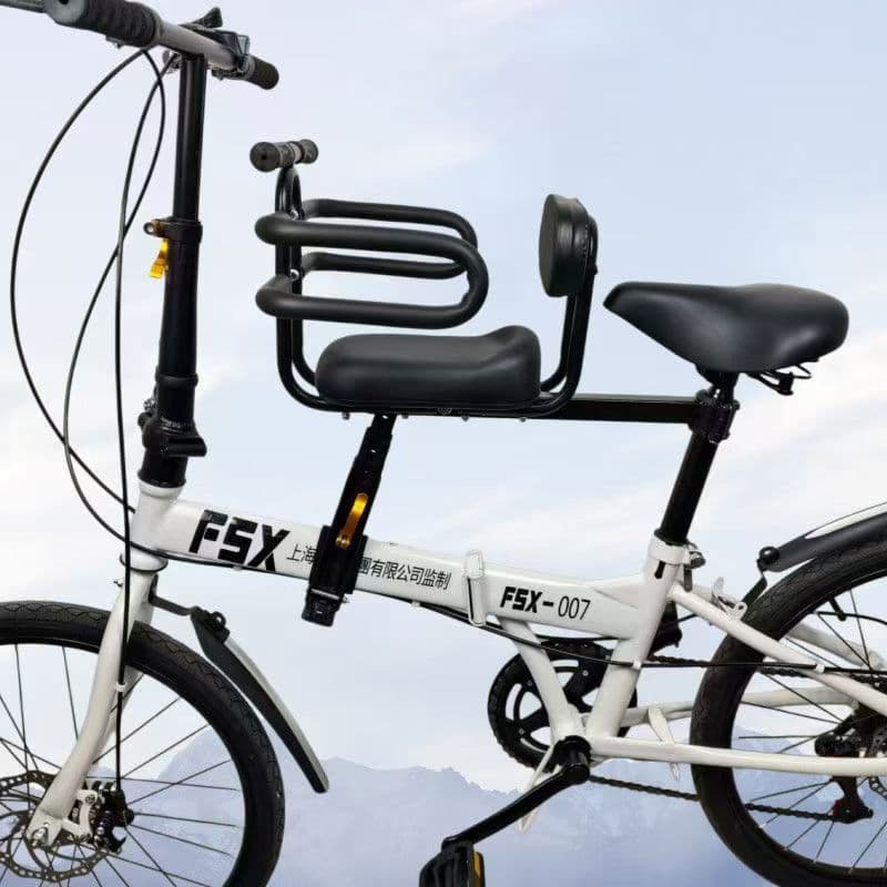 New Bicycle Child Seat Front Mount Foldable Bike Seat Mountain Bike Baby Front Seat Quick Release Mount