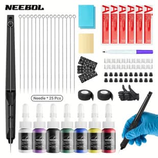 Traditional Tattoo Needle Hand-Poke Set, Manual Tattoo Tool, Tattoo Pen Equipment Wholesale Cross-Border Hot