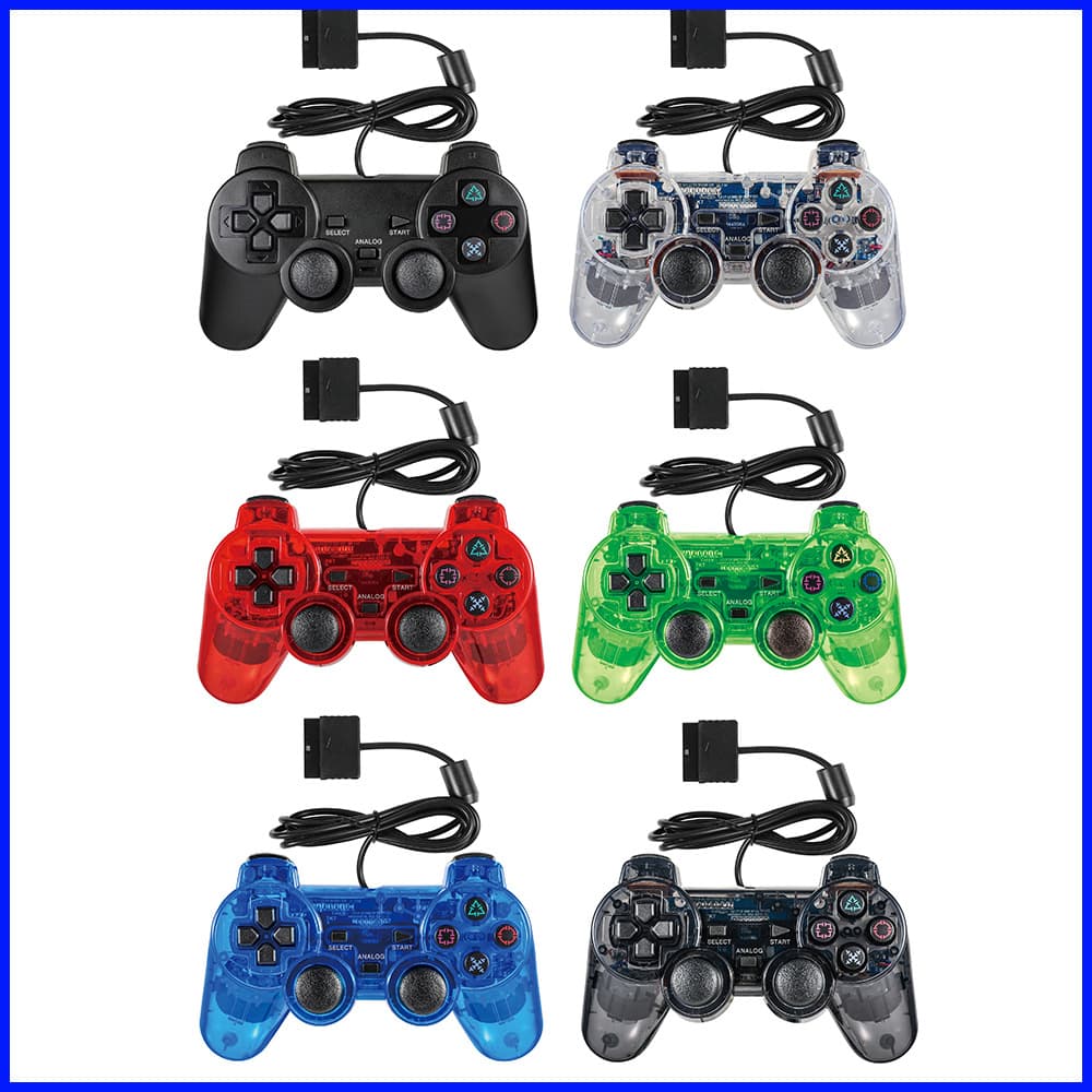 Factory direct support black color with logo PS2 wired game controller PS2 wired controller PS2 controller