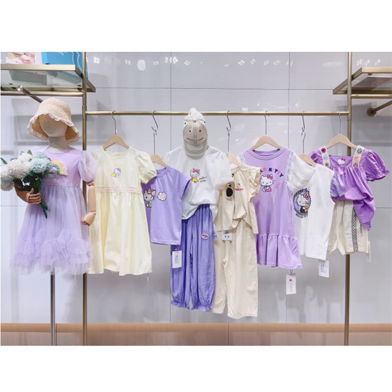 genuine goods Hello Kitty HelloKitty Summer Brand Children's Wear Wholesale Children's Wear Summer Pick Desha Children's Wear Supply