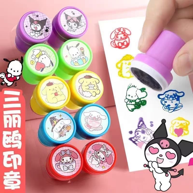 Sanrio stamps for children, My Melody, washable cinnamon dog princess toys, for elementary school students, Children's Day stamps.