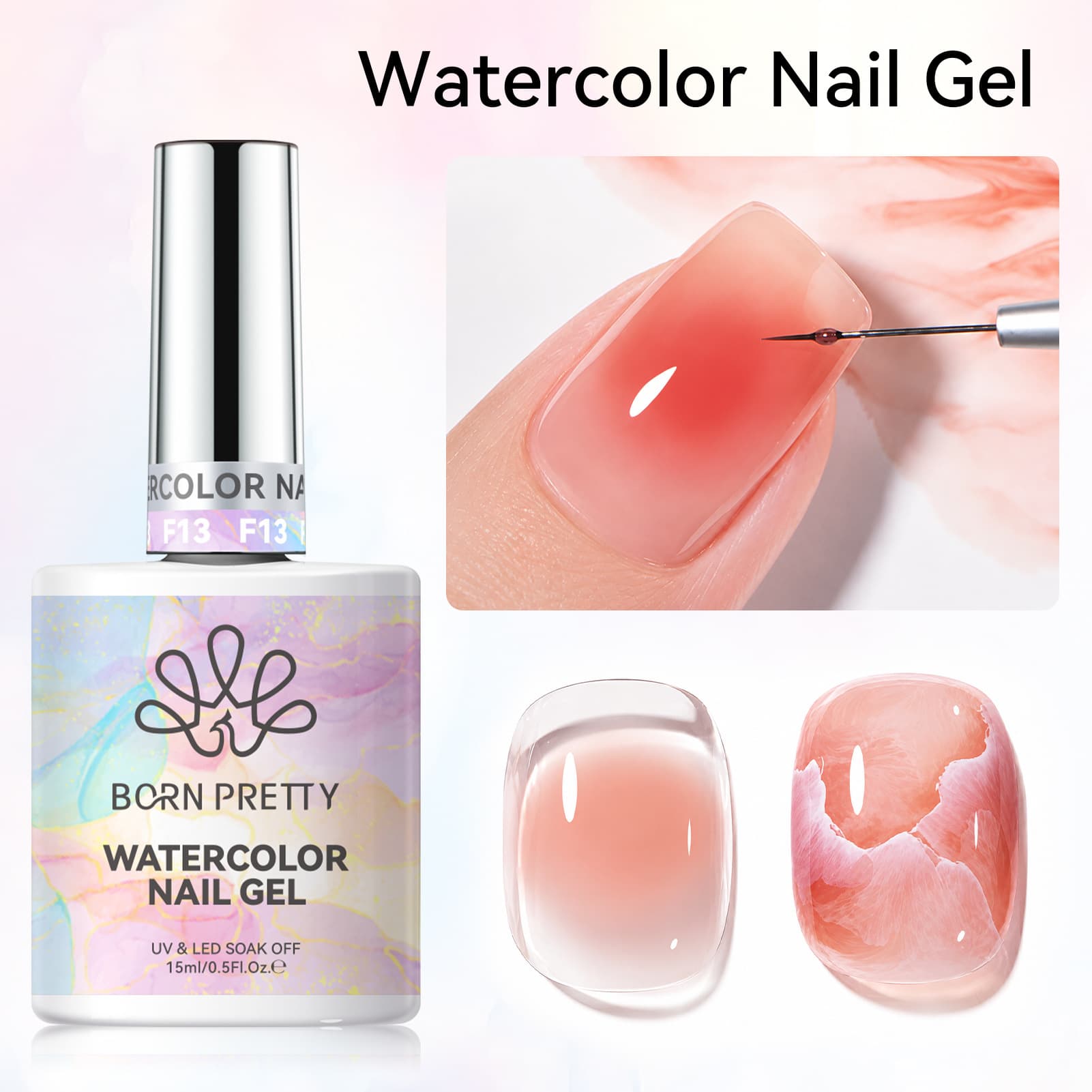 BORN PRETTY's new manicure-specific blending glue, gradient ink blending liquid, quick blending nail polish glue