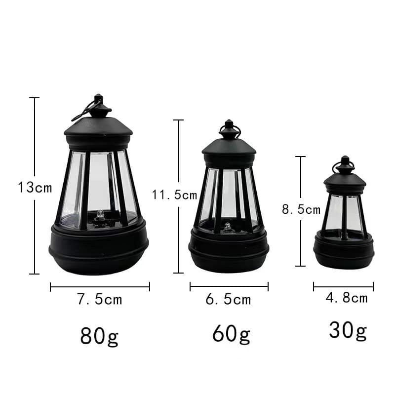 Solar dog lantern night light lighthouse dog lantern resin iron art LED light source solar garden light