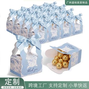 Candy Paper Box Party Decoration Bow Gift Box Wedding Favor Set Wedding Favors