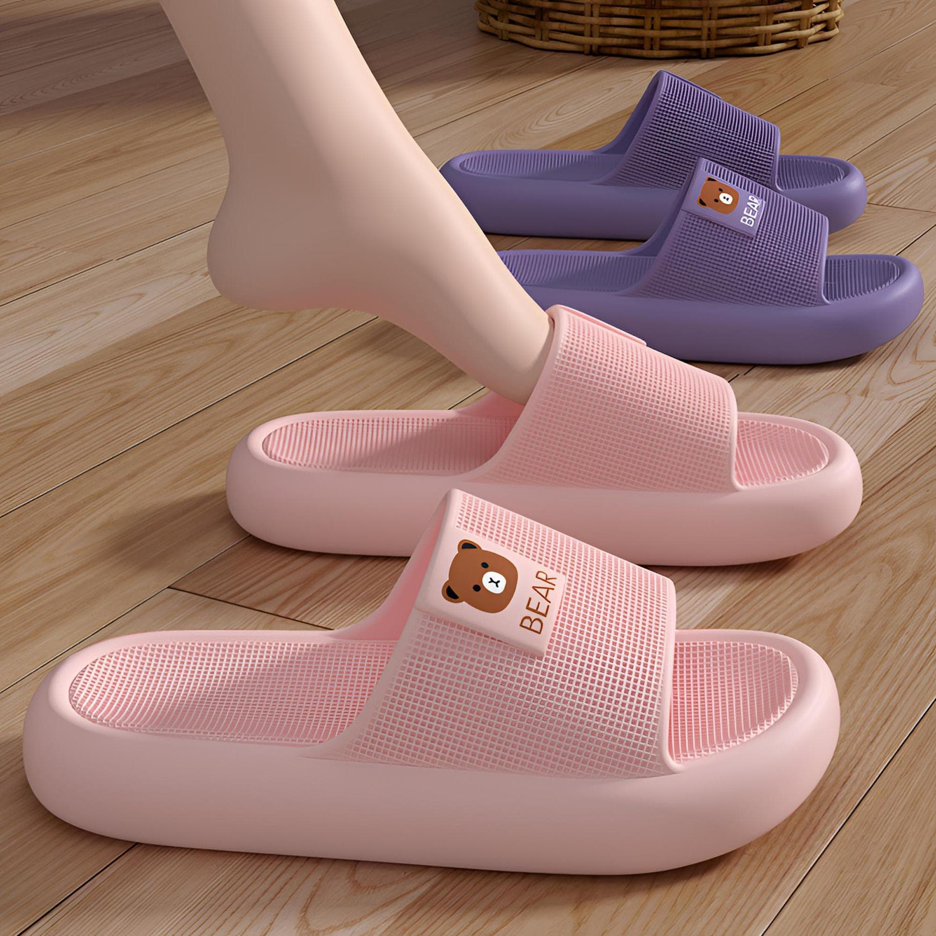 Quiet Slippers Women's 2026 Summer New Indoor Home Bathroom Anti-Slip EVA Home Slippers Men Durable