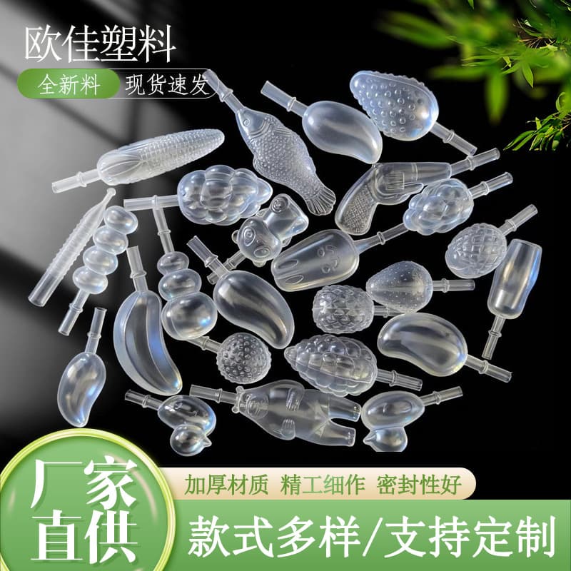 Ice Pop Packaging Tubes, Shaped Fruit Jelly Soft Tubes, PE Plastic Jelly Soft Bottles, Transparent Plastic Soft Tubes
