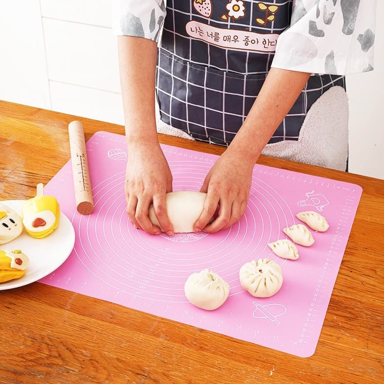 30cm Thickened Kneading Mat, Baking Food-Grade Silicone Pad Panel, Plastic Pastry Board Non-Stick Dough Mat, Household Rolling