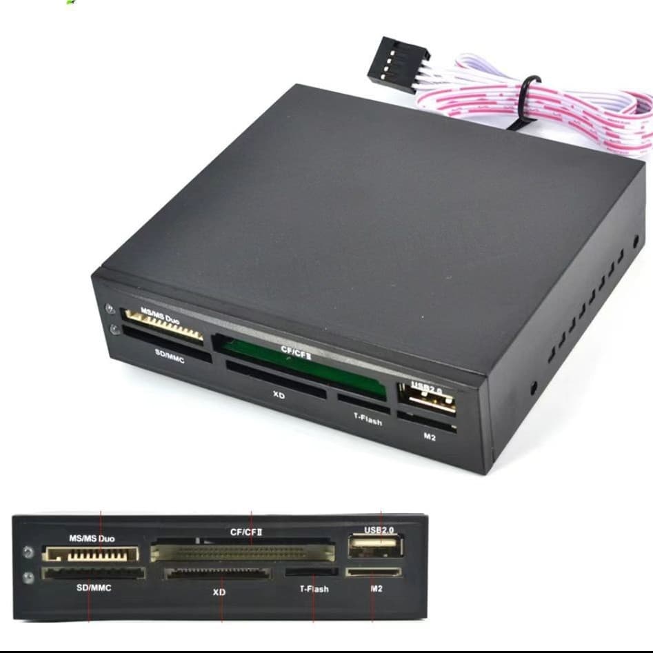 3.5-inch optical drive, floppy drive, plastic chassis with built-in multi-function card reader - complete set available from the factory.