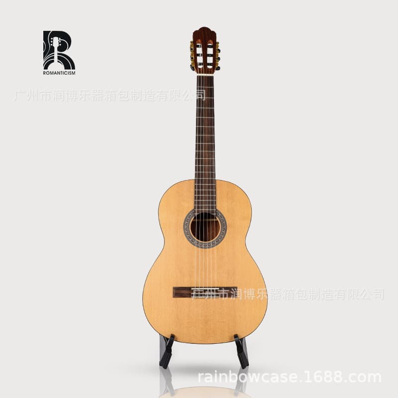Classical Guitar Factory Source 39-inch Classical Guitar for Beginners and Adults, Round Corner Acoustic Guitar Instrument