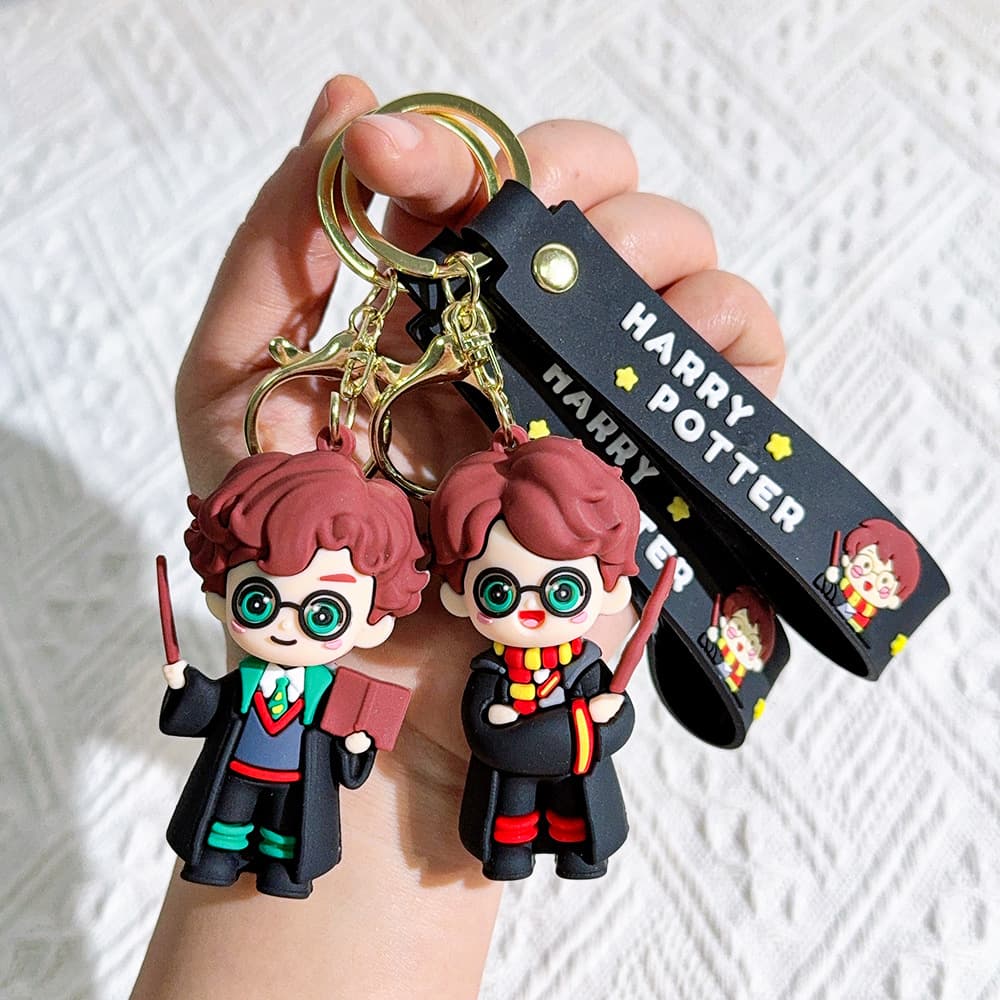 2025 New Version Harry Doll Keychain Cute Cartoon Car Keychain Bag Exquisite Pendant Gift Wholesale